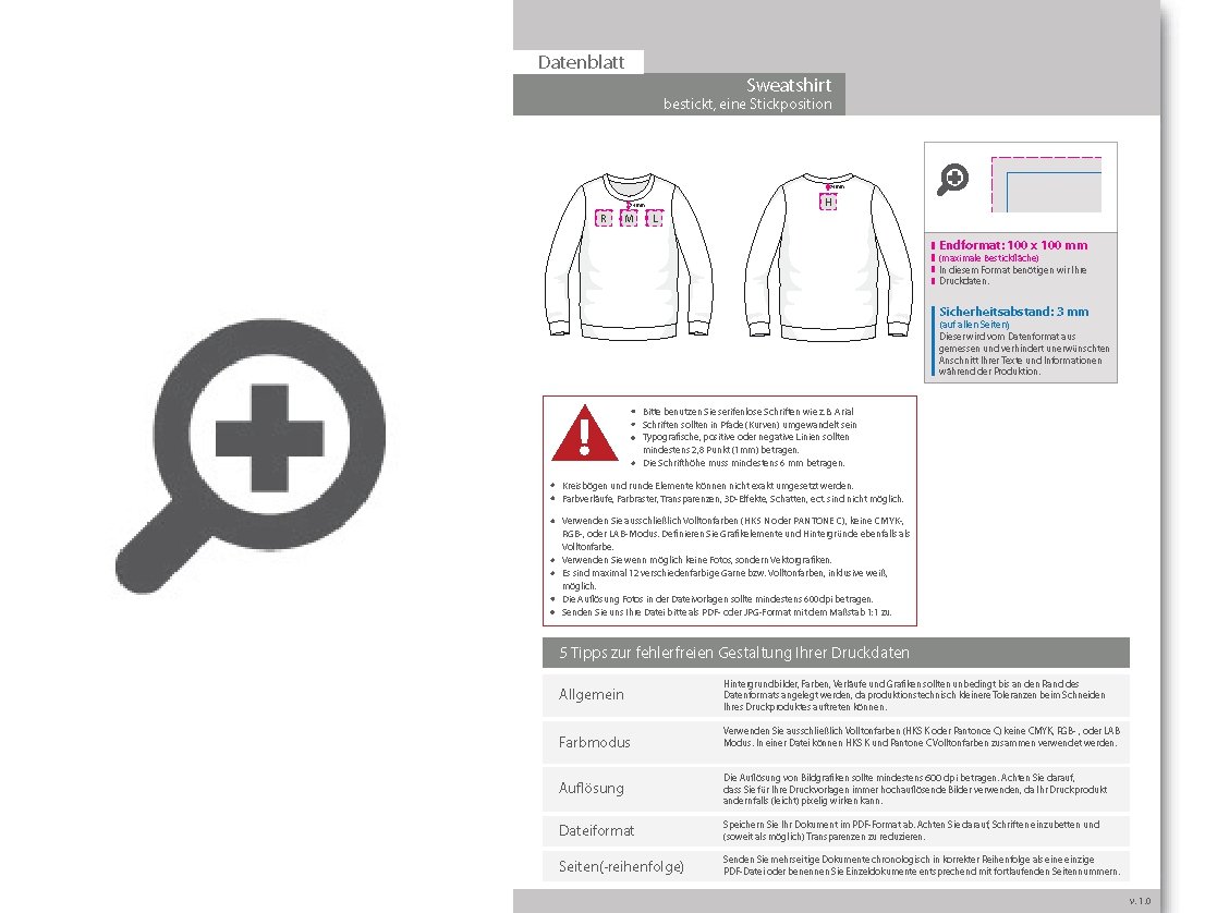 Product Bild sweatshirt_kinder__premium_-_mit_einer_stickposition